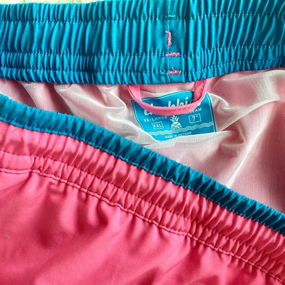 Chubbies The Avalons 7" Inseam Classic Men’s Swim Trunks in Hot Pink‎ Sz XXL New - Picture 9 of 14